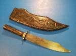 Philippine/Filipino fighting knife with 9.25”/23.5cm Bowie style blade. - 1