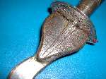 Very Unusual vintage Kris Dagger -wavy Blade in the form of a Cobra, - 5