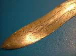Antique Moro Sundang Kris Sword c1900. "Naga”Dragon engraved Blade - 5