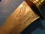 Moro “Punal” type Kris small Sword,Bone Handle /Scabbard -southern Philippines. - 6
