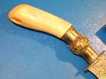 Moro “Punal” type Kris small Sword,Bone Handle /Scabbard -southern Philippines. - 11