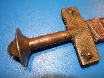 Very large antique Sudanese Tureg Kaskara sword ,cruciform style brass covered handle
