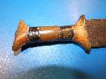 Large antique Sudanese/North African Jambiya scarce Rhino Horn.
