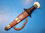 Very good Sudanese Arm Dagger with Ivory Hilt and silver Pommel