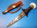 Very good Sudanese Arm Dagger with Ivory Hilt and silver Pommel