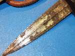 Very good Sudanese Arm Dagger with Ivory Hilt and silver Pommel