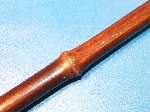 Very good Antique Swordstick carved Buffalo horn Fist 