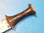 Large Sudanese Dagger with very nice handle carved from lovely two tone ebony 