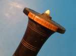 Large Sudanese Dagger with very nice handle carved from lovely two tone ebony 