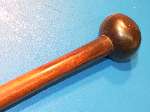 Massive 19th century Zulu Knobkerie (knobkerrie/knopkierrie/ knobkerrie) Heavy Fighting Club.