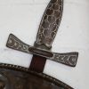 Vintage Brass Wall Hanger  Shield and Swords - Image 3