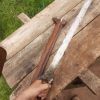 Ww2. World War 2 Era Moro Philippine Sundang kris sword.  Mother of pearl inlay decoration. - Image 2