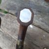 Ww2. World War 2 Era Moro Philippine Sundang kris sword.  Mother of pearl inlay decoration. - Image 13
