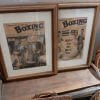 2 Vintage Boxing magazines in Wood frames  and glass . £35.00 each or £60.00 the pair. - Image 2