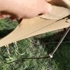 Vintage Military look khaki canvas folding campaign camp bed for an Officer - Image 4