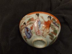 China or Porcelain Vintage Japanese Sake cup. £25.00