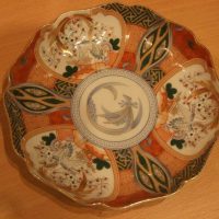 Vintage Japanese decorative plate or shallow dish