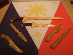 Filipino wooden training weapons available
