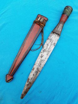 (AFD0006) Large Vintage African Dagger