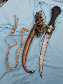 Vintage Moroccan Koummya  Jambyia Dagger (MKJ0001)
