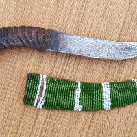 (SUDAD0001) Antique Sudanese Dagger with beads on scabbard