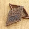 (AINDCARVBOX0001) Antique Indian Diamond shape Box - Image 3