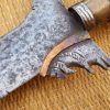 (AMOROKRISSW0001) Large Antique Vintage Morro Philippine Sundang Kris Fighting sword with a large double edge wavy Blade. - Image 14