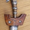 (AMOROKRISSW0001) Large Antique Vintage Morro Philippine Sundang Kris Fighting sword with a large double edge wavy Blade. - Image 9