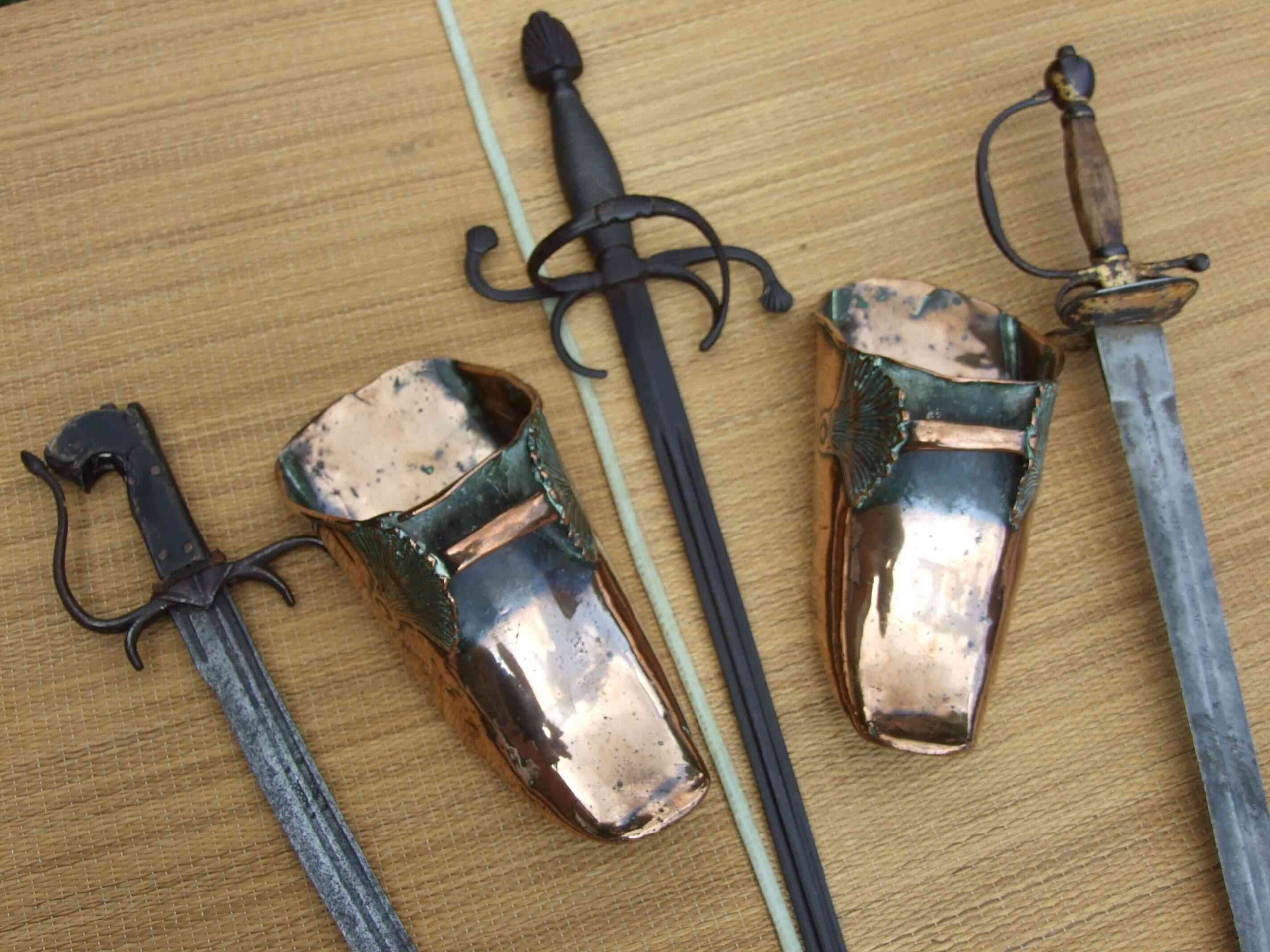 (COPHORSEST0001) Antique 17th-18th Century Copper Horse Calvarymans stirrups - Image 3
