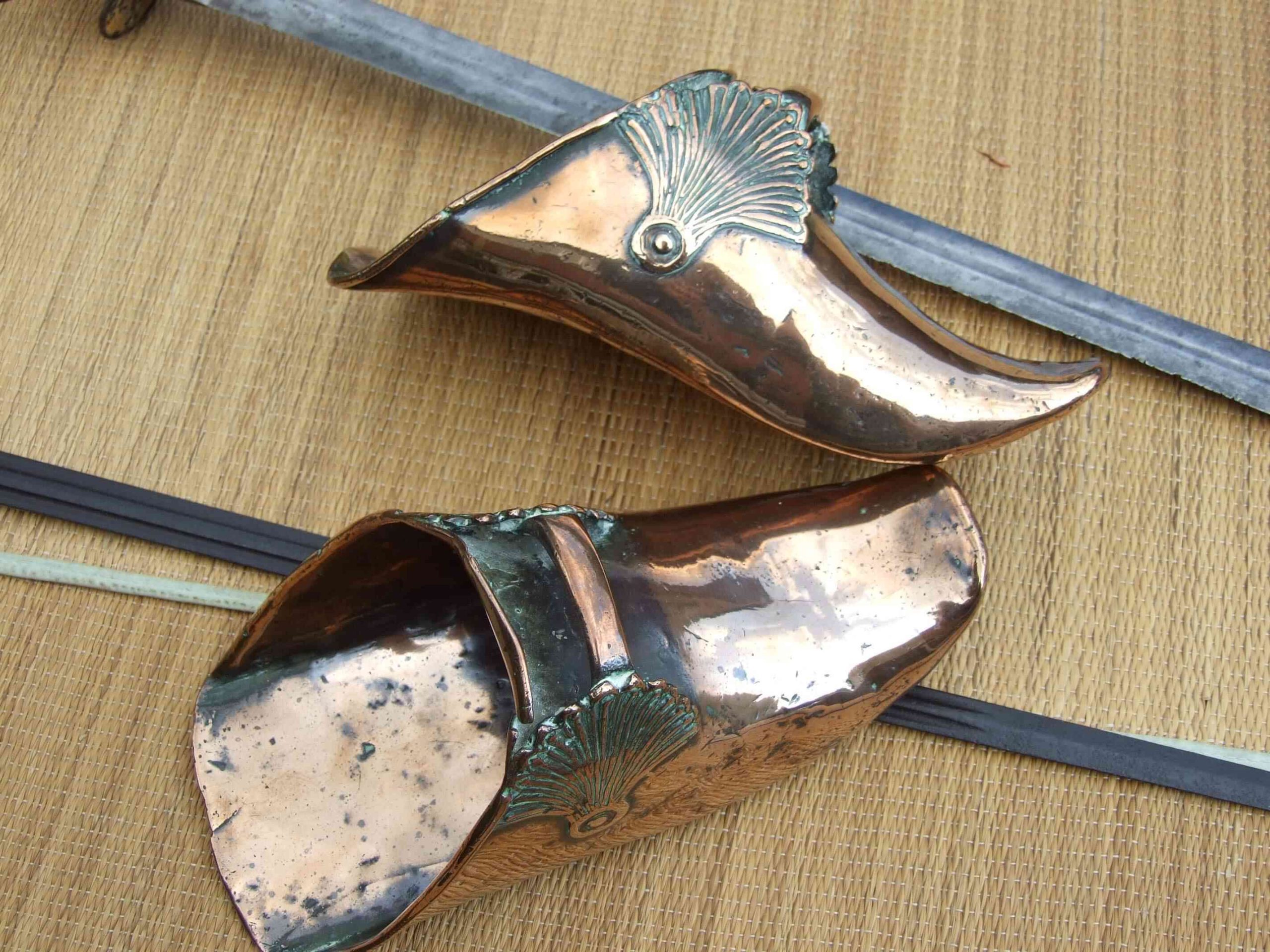 (COPHORSEST0001) Antique 17th-18th Century Copper Horse Calvarymans stirrups - Image 2