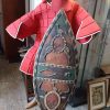 Massive Vintage African Wooden Carved Shield - Image 4