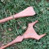 Pair of antique vintage wooden ethnic paddles. - Image 20
