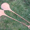 Pair of antique vintage wooden ethnic paddles. - Image 34