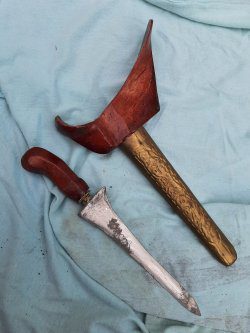 (AMK0003) Vintage small Amulet Keris/ kris dagger