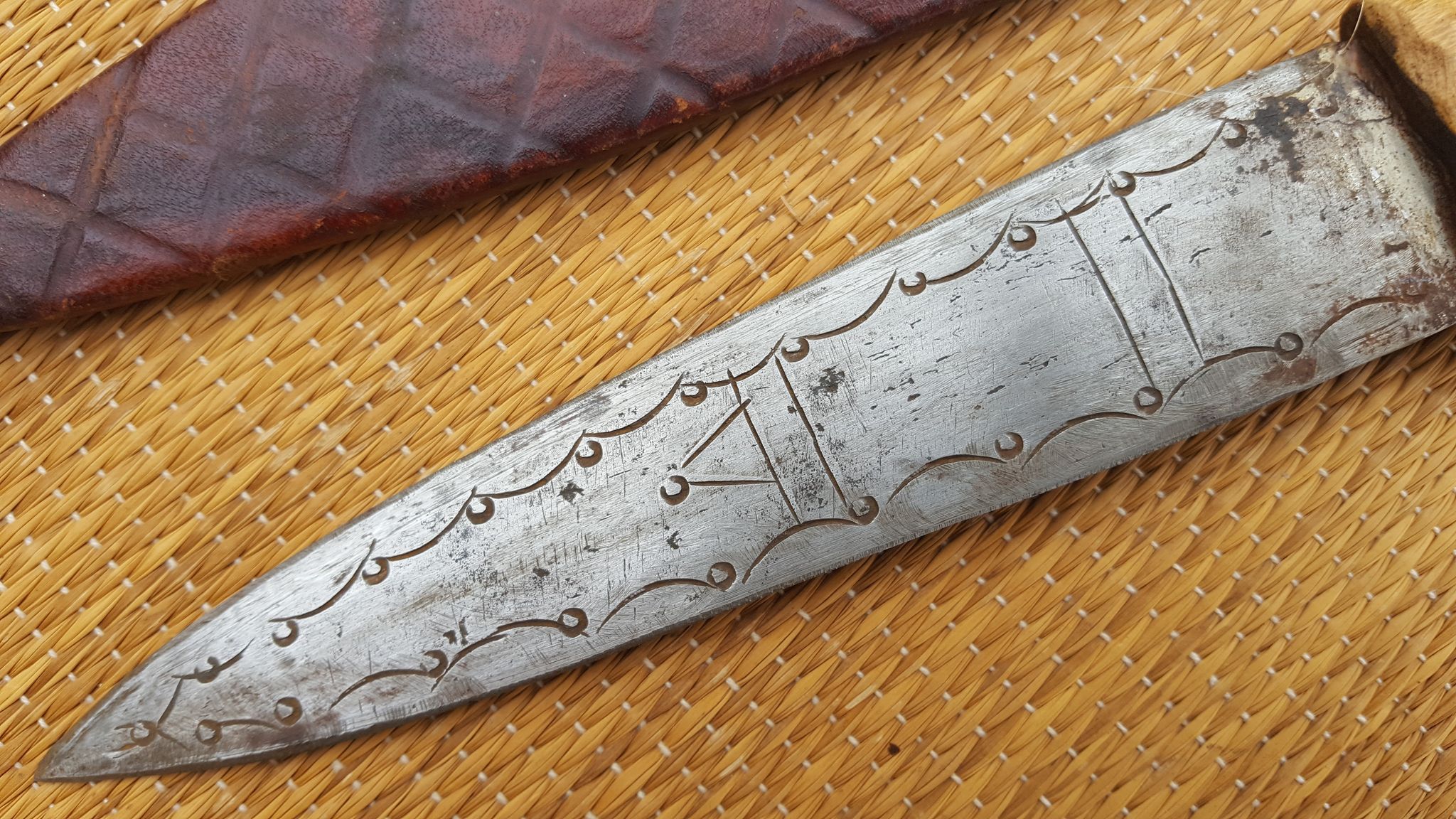 Vintage Tuareg warriors short sword or large knife