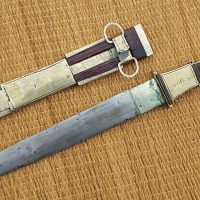 Antique Tureg Chiefs Dagger with silver scabbard