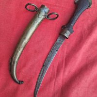 antique north african moroccan koummya jambyia fighting knife