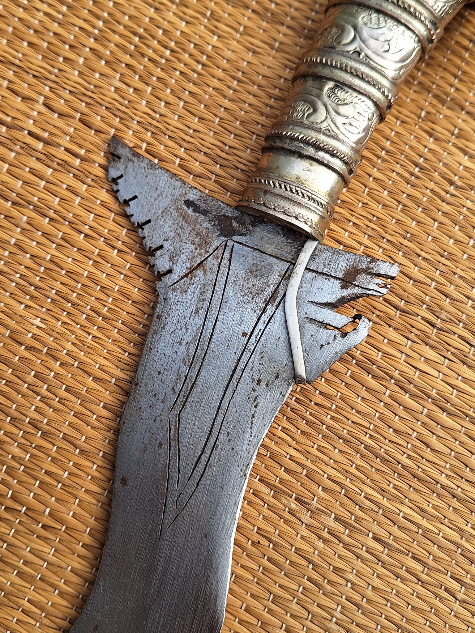vintage moro philippine kris smaller sized sword