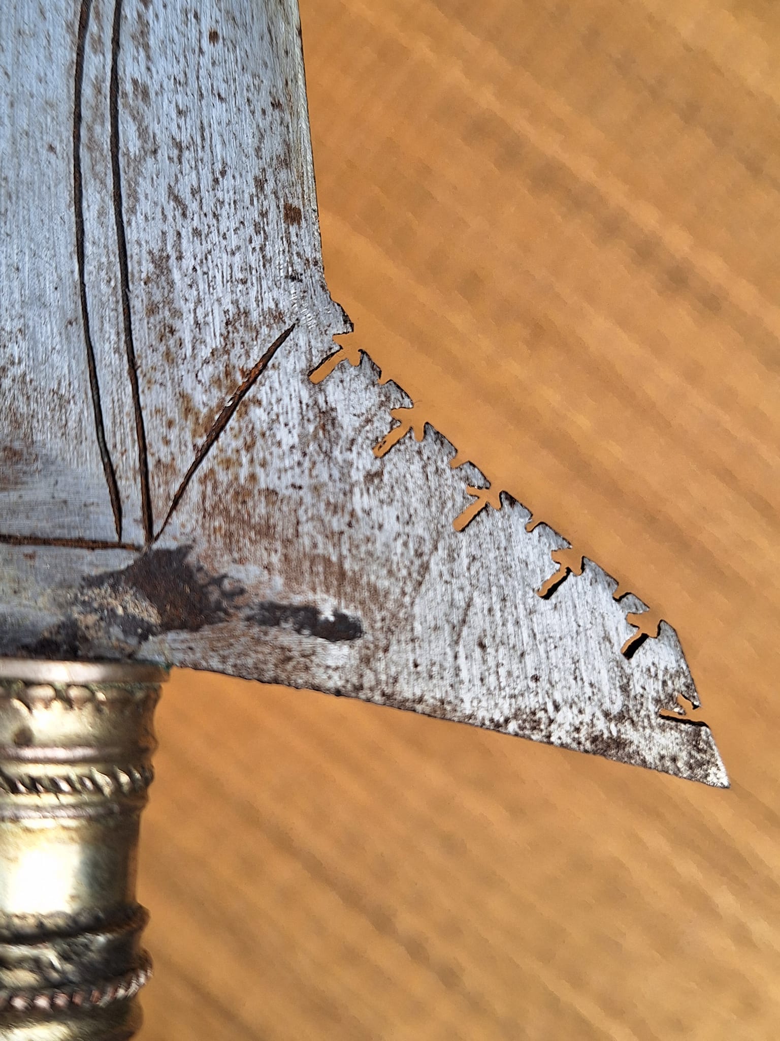 vintage moro philippine kris smaller sized sword