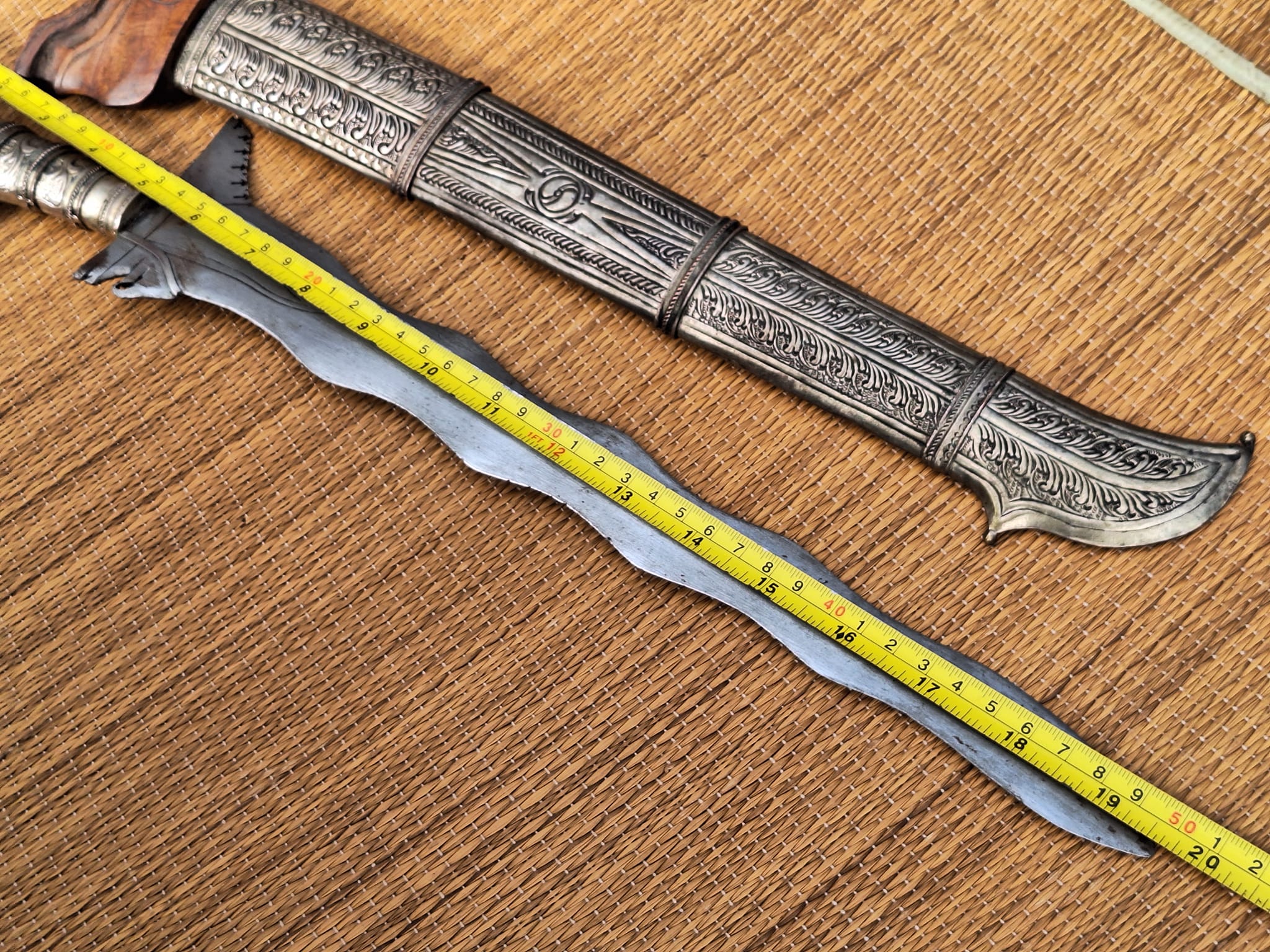 vintage moro philippine kris smaller sized sword